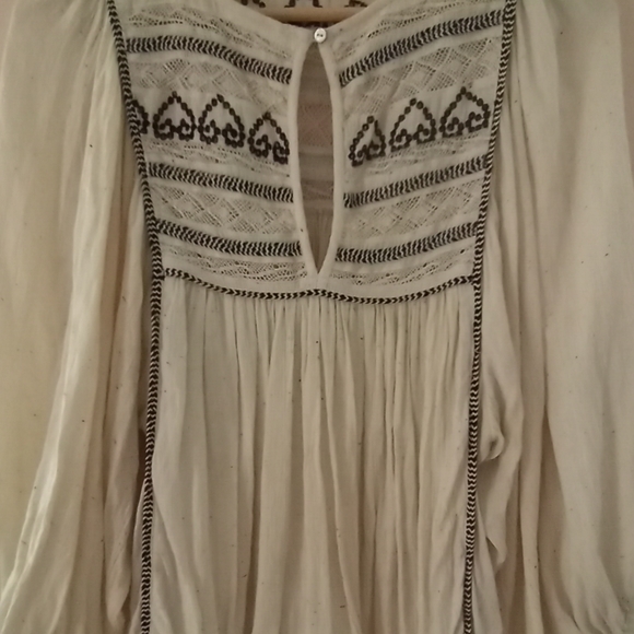 SOLD Free People Top Cyprus Avenue Embroidered Peasant Lace - Picture 12 of 14